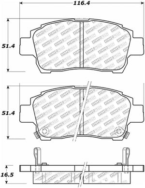 StopTech Street Select Brake Pads - Rear