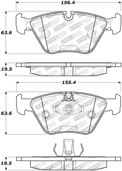 StopTech Street Touring 04-09 BMW X3 (E38) / 06-09 Z4 3.0(E86) Front Brake Pads