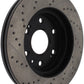 StopTech 05-10 GMC Sierra 1500 (w Rear Drum) / 07-09 GMC Yukon Front Right Slotted & Drilled Rotor