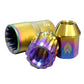 NRG 200 Series M12 X 1.5 Titanium Lug Nut Set - 21 Pc w/Lock Key Socket - Neochrome