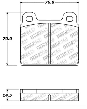 StopTech Performance 75-95 Alfa Romeo 2000 Spider/Graduate/Veloce Front Brake Pads