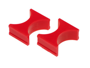 Prothane Universal Shock Reservoir Mounts - 2.5/2.5 Diameter - Red