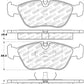 StopTech Performance 98-04 Volvo S60/98-00 S70/98-00 V70/93-97 850 Series Front Brake Pads