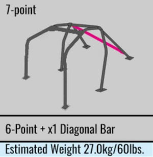 Cusco Roll Cage Safety21 7 point Dash Escape 2 Passenger Nissan S13 (S/O / No Cancel)