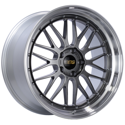 BBS LM 20x10 5x120 ET33 Diamond Black Center Diamond Cut Lip Wheel -82mm PFS/Clip Required