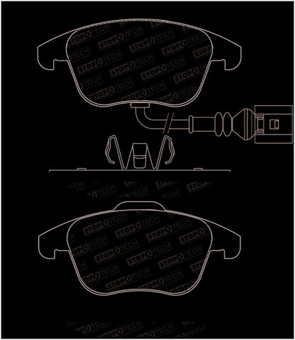 StopTech 2015+ Volkswagen Passat Street Performance Front Brake Pads