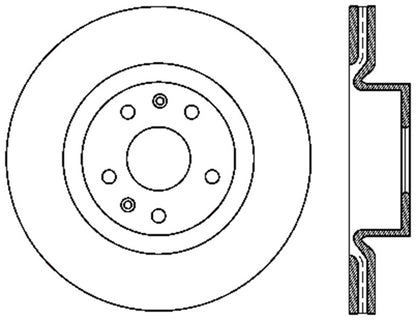 StopTech 10 Hyundai Genesis Coupe w/ Factory Brembo Slotted & Drilled Left Front Rotor