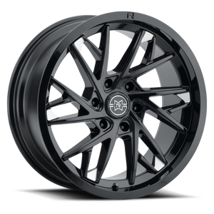 Method Raised MR801 20x9 / 8x180 BP / 0mm Offset / 124.1mm Bore - Gloss Black Milled Wheel