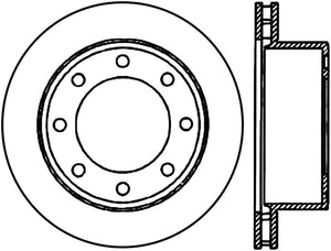 StopTech Power Slot 00-05 Ford Excursion / 01-04 F250 2WD/4WD Rear Left Slotted CRYO Rotor