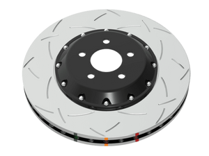 DBA 99-04 Audi A6 Quattro 4.2L Front 5000 Series 2-Piece Drilled & Slotted Rotor w/Black Hat