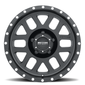 Method MR306 Mesh 17x8.5 0mm Offset 5x5 94mm CB Matte Black Wheel