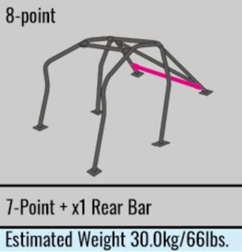 Cusco Safety 21 Steel Roll Cage 8P 40mm Hyundai Genesis CP w/Sunroof