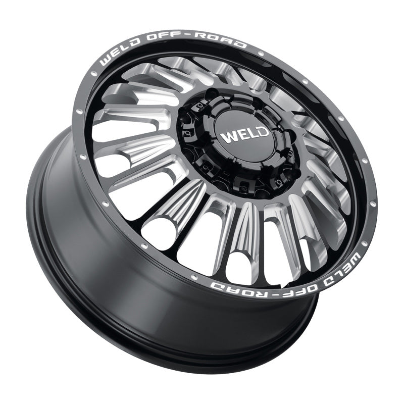 Weld Off-Road W121 20X8.25 Scorch Front 8X200 ET108 BS8.90 Gloss Black MIL 142.2