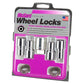 McGard Wheel Lock Nut Set - 4pk. (Long Shank Seat) 1/2-20 / 13/16 Hex / 1.75in. Length - Chrome