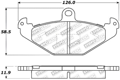 StopTech Performance 05-06 Lotus Exige Rear Brake Pads