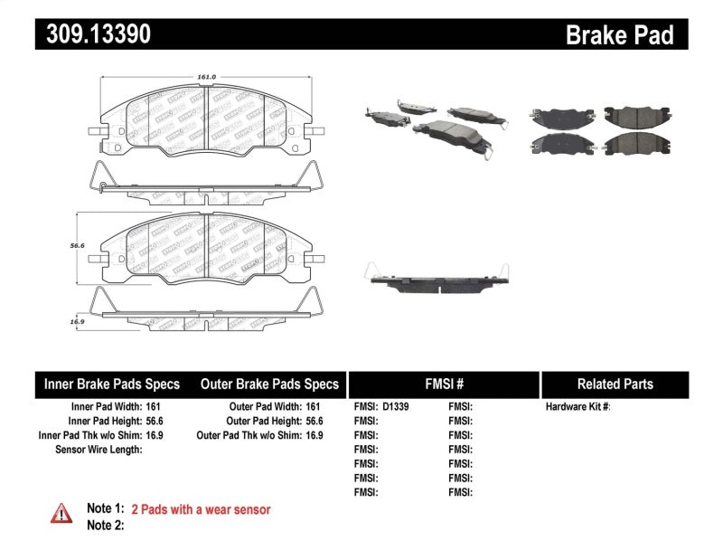 StopTech Performance Brake Pads