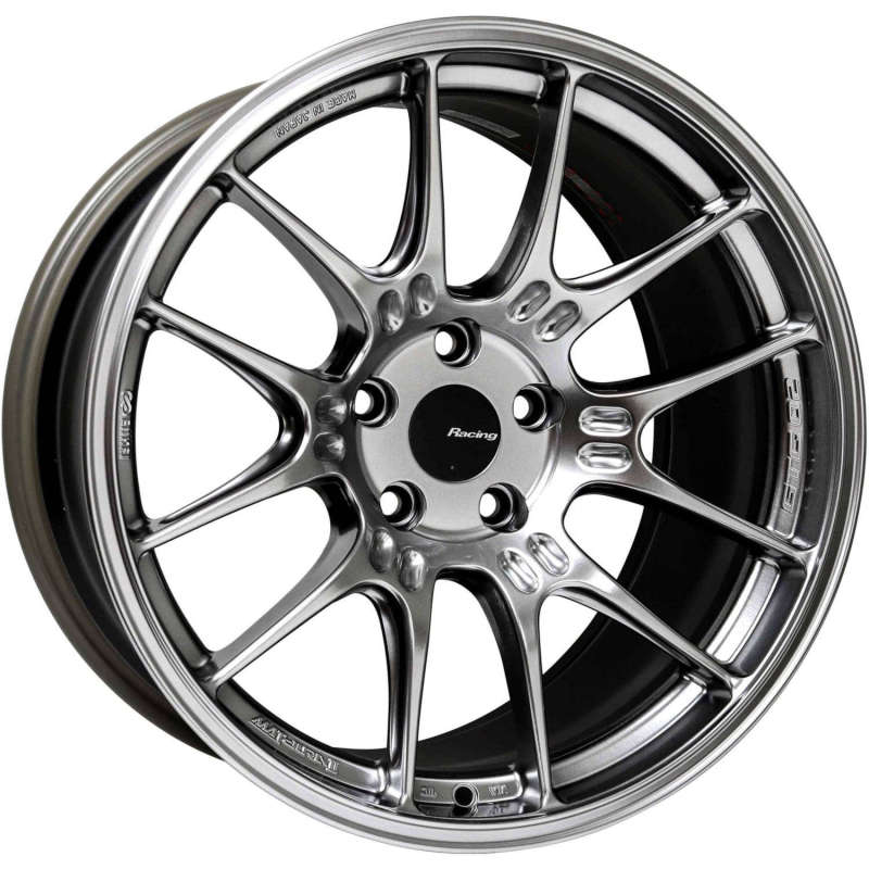 Enkei GTC02 18x8 5x114.3 45mm Offset 75mm Bore Hyper Silver Wheel