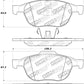 StopTech Performance 04-09 Mazda 3 Front Brake Pads