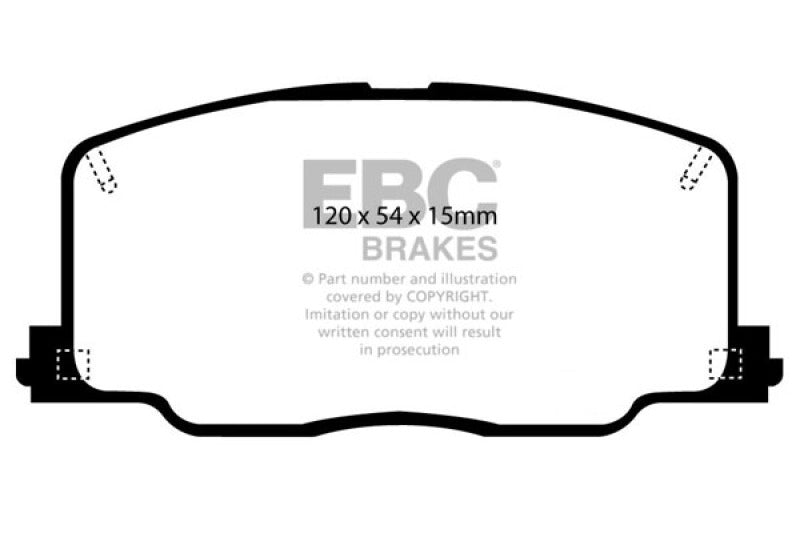 EBC 90-91 Lexus ES250 2.5 Greenstuff Front Brake Pads