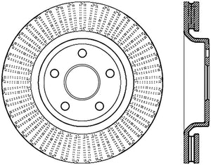 StopTech 11-13 Jeep Grand Cherokee Front Left Cryo Slotted Sport Brake (Excludes SRT8)