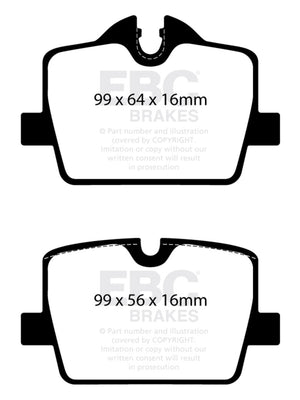 EBC 2019+ BMW Z4 G29 2.0T Greenstuff Rear Brake Pads