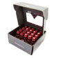 NRG 700 Series M12 X 1.5 Steel Lug Nut w/Dust Cap Cover Set 21 Pc w/Locks & Lock Socket - Red