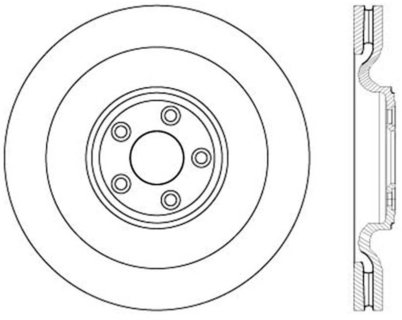 StopTech Slotted & Drilled Sport Brake Rotor