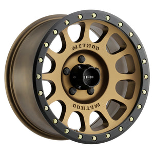 Method MR305 NV 17x8.5 0mm Offset 5x5.5 108mm CB Method Bronze/Black Street Loc Wheel