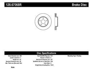 StopTech 07-13 Jeep Wrangler Drilled Right Front Rotor