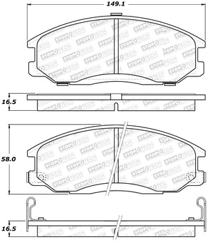 StopTech Street Select Brake Pads