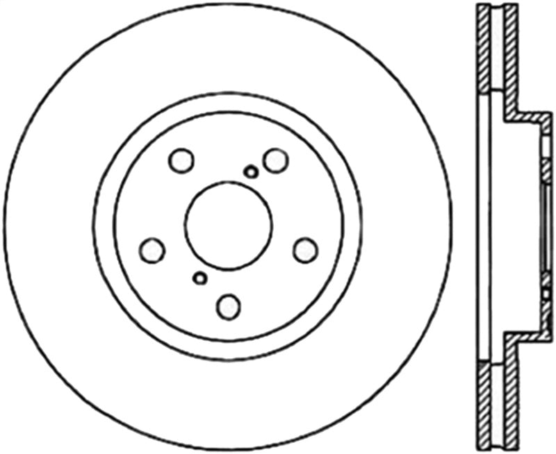 StopTech Sport Slotted 91-95 Toyota MR2 Cryo Front Left Rotor