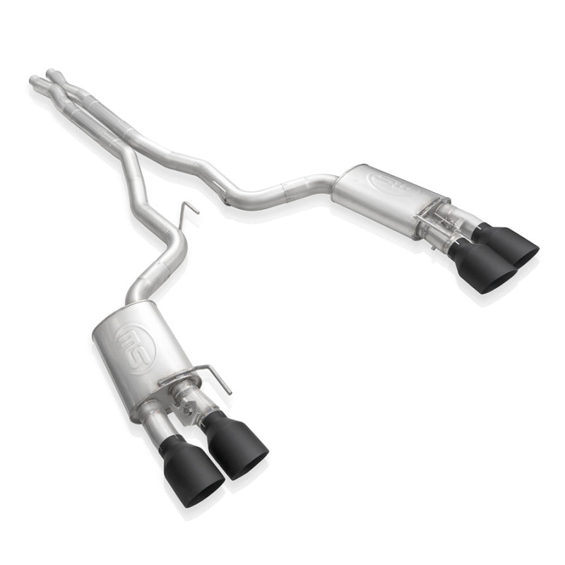 Stainless Works 2020 Ford GT500 Legend Catback X-Pipe Exhaust Factory Connect - Black Tips