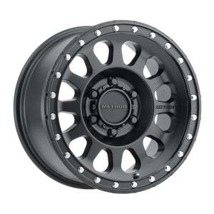 Method MR315 17x9 -12mm Offset 6x5.5 106.25mm CB Matte Black Wheel