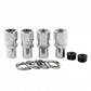 McGard Hex Lug Nut (Drag Racing Reg. Shank) M12X1.5 / 13/16 Hex / 1.86in. Length (4-Pack) - Chrome