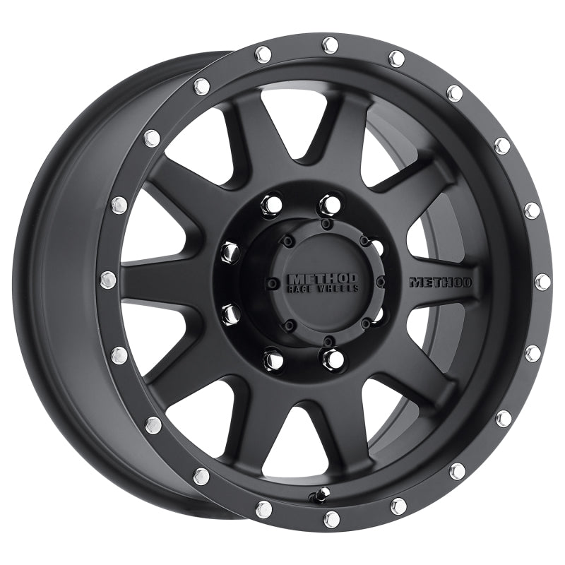 Method MR301 The Standard 18x9 +18mm Offset 8x180 130.81mm CB Matte Black Wheel