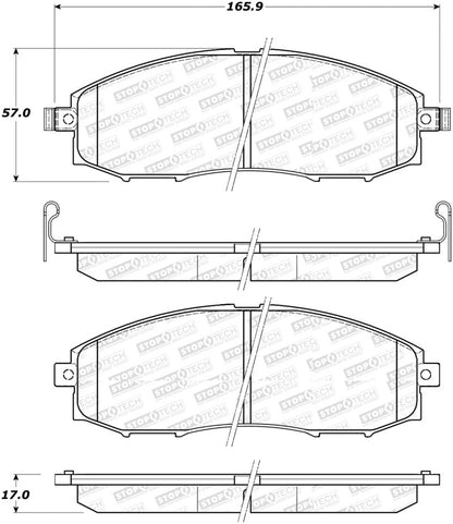 StopTech Street Select Brake Pads