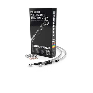 Goodridge 76-80 BMW R100S Flexible Clear Rear SS Brake Lines