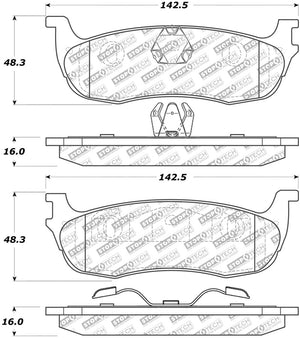 StopTech Street Select Brake Pads - Rear