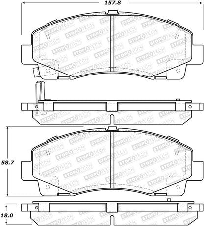 StopTech Street Brake Pads - Front