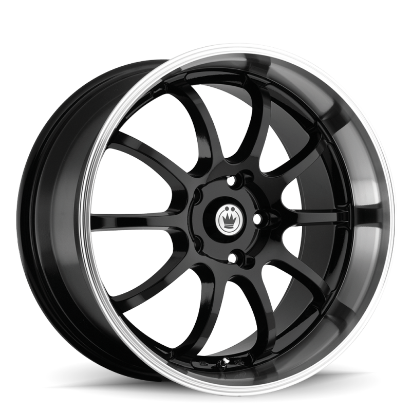 Konig Lightning 16x7 8x100/114.3 ET40 Black/Machine Lip