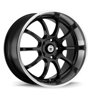 Konig Lightning 16x7 8x100/114.3 ET40 Black/Machine Lip