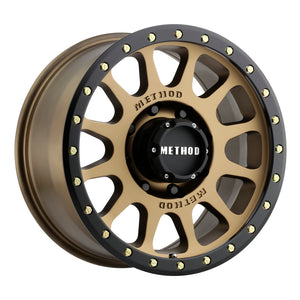 Method MR305 NV 20x10 -18mm Offset 8x6.5 130.81mm CB Method Bronze/Black Street Loc Wheel