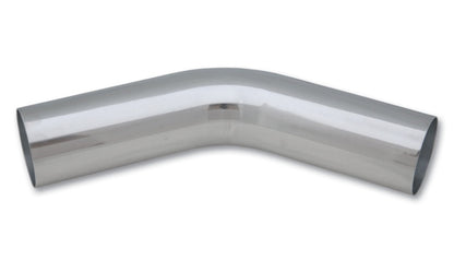 Vibrant 1in O.D. Universal Aluminum Tubing (45 Degree Bend) - Polished