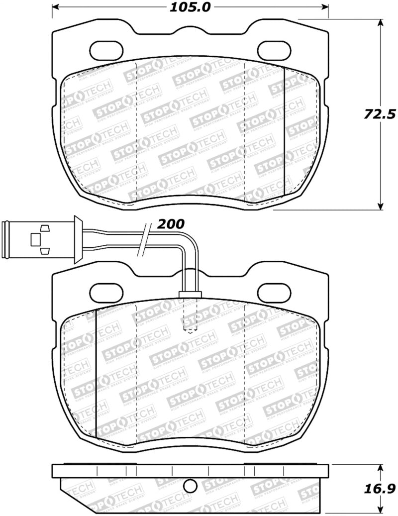 StopTech Street Brake Pads - Front