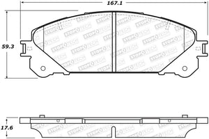 StopTech Performance 10-17 Lexus RX350 Front Brake Pads