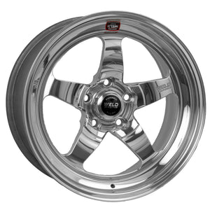 Weld S71 17x5 / 5x4.5 BP / 2.2in. BS Polished Wheel (High Pad) - Non-Beadlock