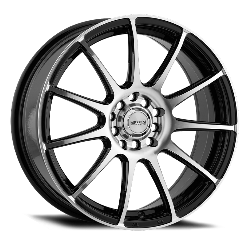 Maxxim Champ 17x7 8x100/108 ET40 Machined Face / Gloss Black