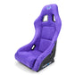 NRG FRP Bucket Seat PRISMA Edition w/ Pearlized Back Purple Alcantara - Medium