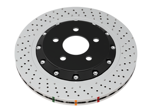 DBA 2020+ Chevrolet Corvette C8 Z51 Rear 5000 Series Cross Drilled Rotor w/NAS Nuts