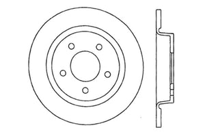 StopTech 04-10 Mazda3 Slotted & Drilled Right Rear Rotor